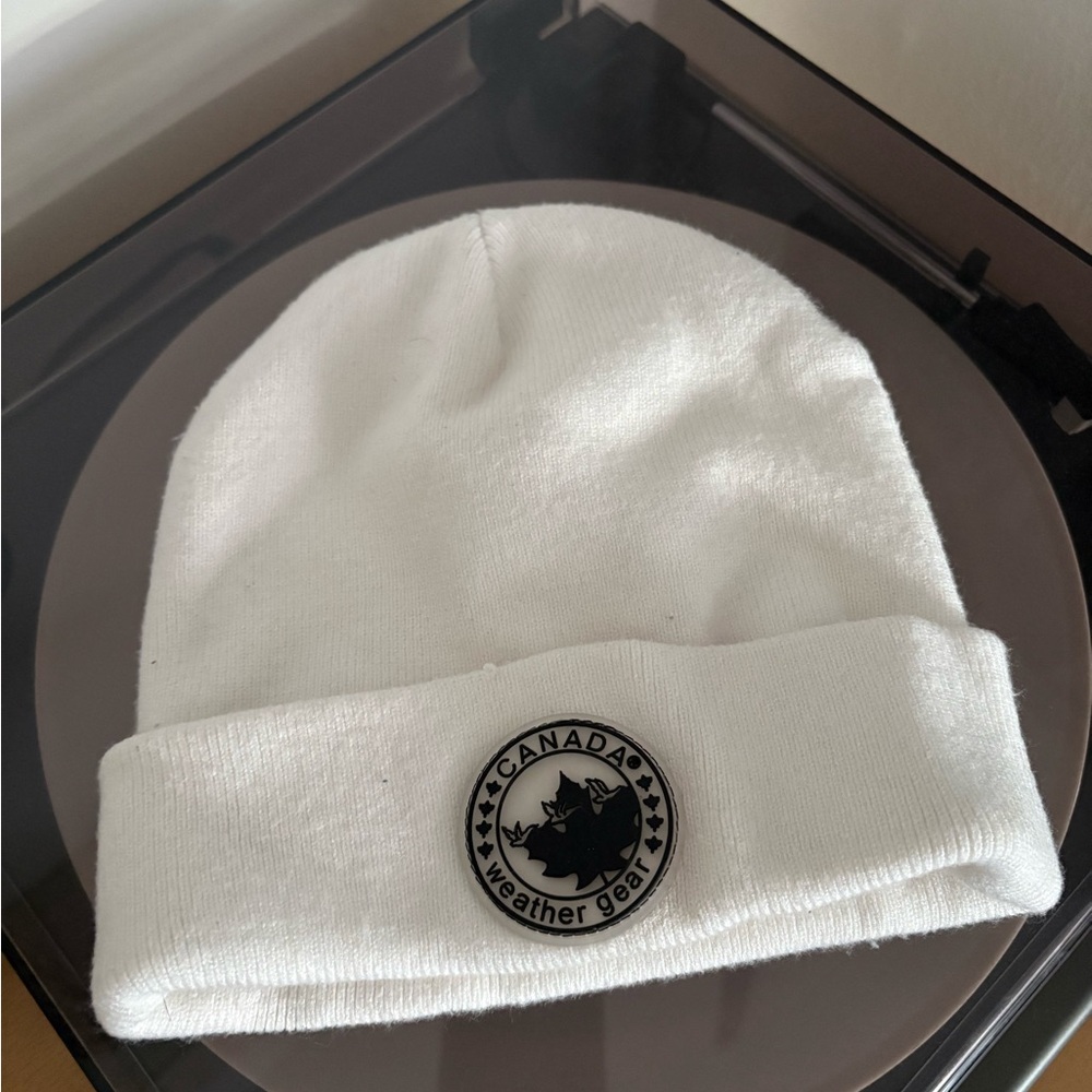 Canada Weather Gear White Beanie